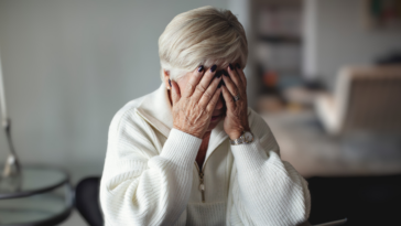 upset older woman