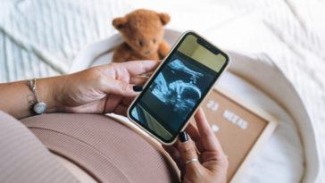 Person looking at ultrasound