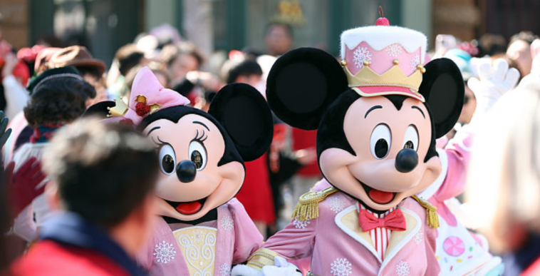 Mickey and Minnie at Disneyland