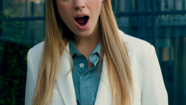 shocked young woman in office