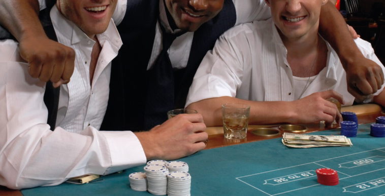 young men at casino